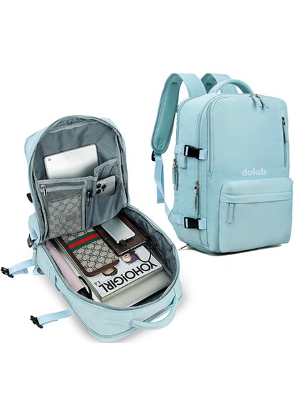 Büyük Kapasiteli Naylon Su Geçirmez Sırt Oxford Kumaş Iş Çok Fonksiyonlu Sırt Eğlence Seyahati Hafif Okul Çanta (Yurt Dışından)