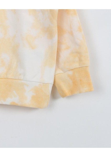 Unisex Çocuk Batik Desenli 3 Iplik Şardonsuz Eşofman Takımı