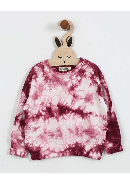 Unisex Çocuk Batik Desenli 3 Iplik Şardonsuz Eşofman Takımı