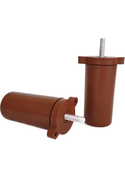 Orta Plastik Mobilya Koltuk Kanepe Ayağı 8 Adet Ceviz 10 - 14 cm 5/16 Vida (Vida Ölçüsüne Dikkat)