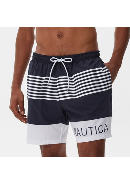 Nautıca Erkek Lacivert Çizgili Mayo Şort T35310T.4NV fırsatları