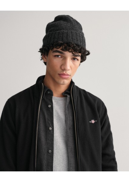 Erkek Siyah Regular Fit Fermuarlı Hırka 87214.5 fırsatları