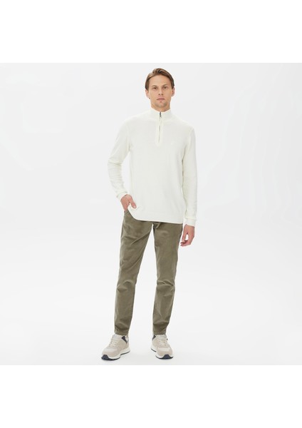 Nautıca Erkek Beyaz Standart Fıt Dik Yakalı Uzun Kollu Triko S37104T.1MA modelleri