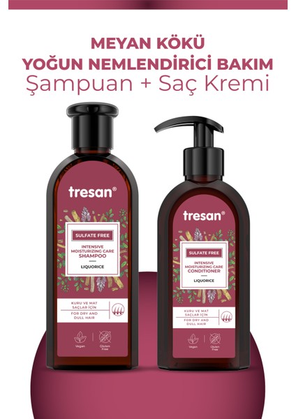 Meyan Kökü Yoğun Nemlendirici Sülfatsız Bakım Şampuanı 300 ml + Saç Kremi 300 ml fiyatları