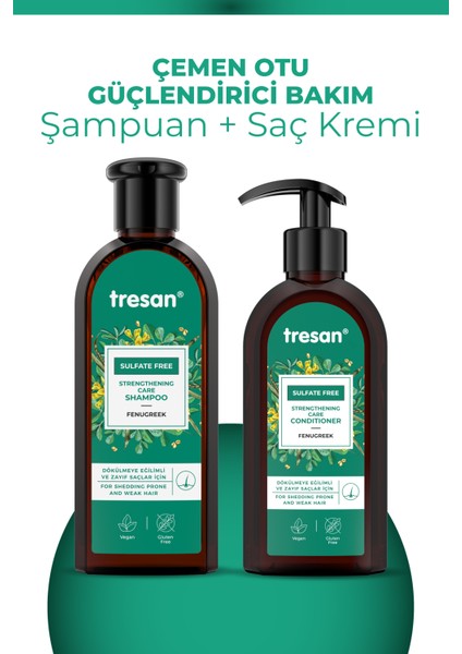 Çemen Otu Güçlendirici Sülfatsız Bakım Şampuanı 300 ml + Saç Kremi 300 ml fiyatları