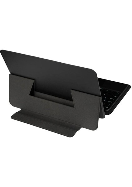 Apple Ipad 10. Nesil 10.9 2022 Border Keyboard Bluetooh Bağlantılı Standlı Klavyeli Tablet Kılıfı -A2696 A2757 A2777