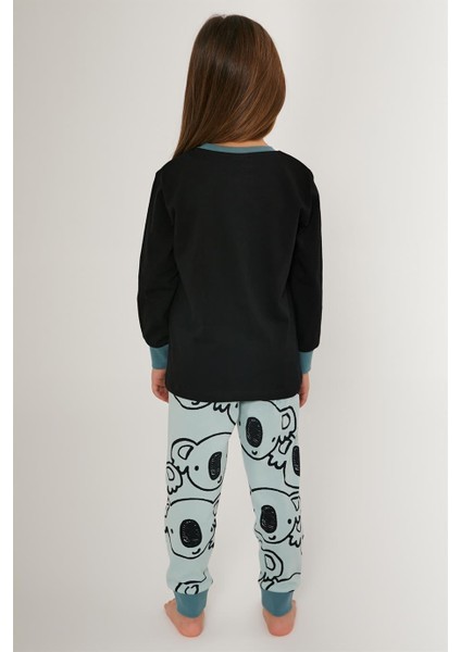 Kız Çocuk Siyah Pijama Takımı
