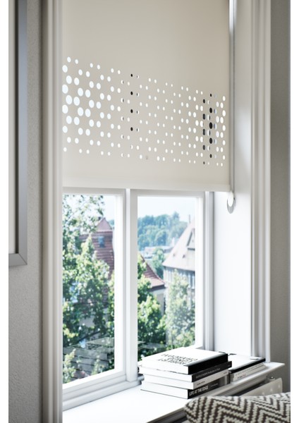 Lazer Kesim Mat Stor Perde Beyaz PLZ-3001 fiyatları