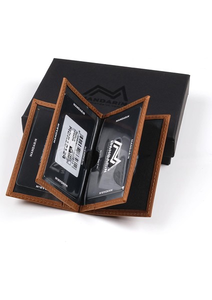 Mandarin | Full Grain Madrid Erkek Deri Kartlık