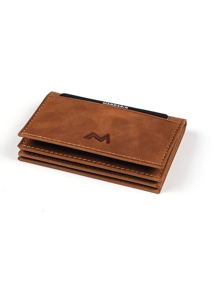 Mandarin | Full Grain Madrid Erkek Deri Kartlık fiyatları