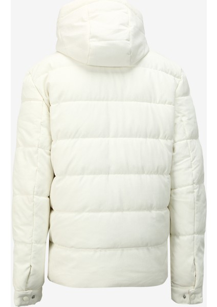 Kırık Beyaz Erkek Kapüşon Yaka Relaxed Kapitone Mont D3WM-MNT4 fiyatları