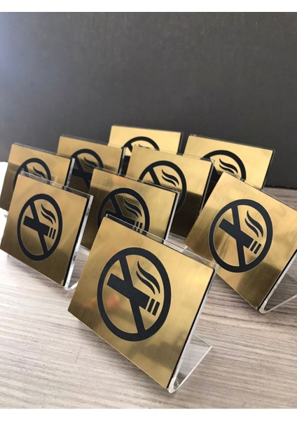 2' Li Masaüstü Sigara Içilmez Uyarı Levhası