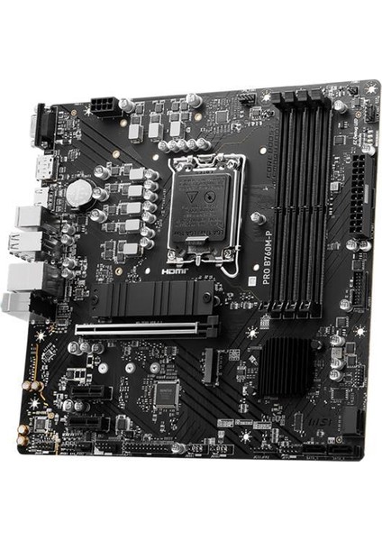 PRO B760M-P DDR5 6800MHZ 1XVGA 1XHDMI 1XDP 2XM.2 USB 3.2 MATX 1700P (13. VE 12.NESİL İŞLEMCİ UYUMLU)