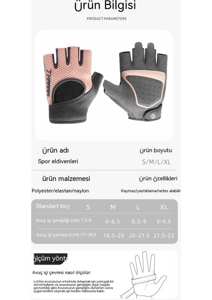 Qıchu Erkek ve Kadın Fitness Sporları Nefes Alabilen Yarım Parmak Kaymaz Aşınma Bisikleti (Yurt Dışından) modelleri