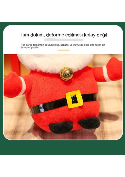 Qıchu Noel Baba Peluş Yılbaşı Hediyesi Elk Yastık Hediyesi (Yurt Dışından)