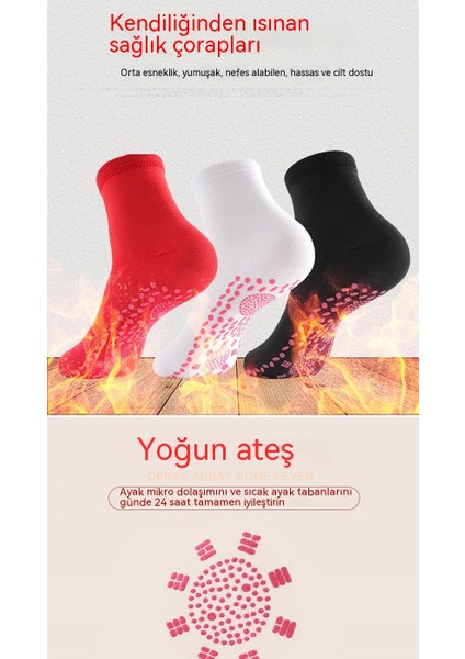 Qıchu Çoraplar Rahat Dayanıklı Çoraplar Sıcak ve Soğuğa Dayanıklı Yer Çorapları (Yurt Dışından)