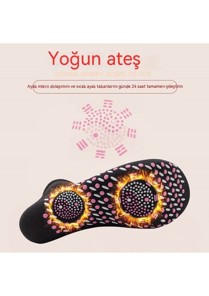 Qıchu Çoraplar Rahat Dayanıklı Çoraplar Sıcak ve Soğuğa Dayanıklı Yer Çorapları (Yurt Dışından)