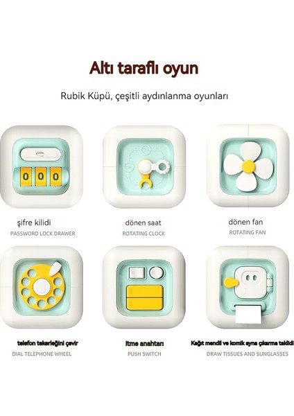 Qıchu Erken Eğitim Grafik Biliş Uygulamalı Beyin Bulmaca Çocuk Yaratıcı Aydınlanma Oyuncakları (Yurt Dışından)