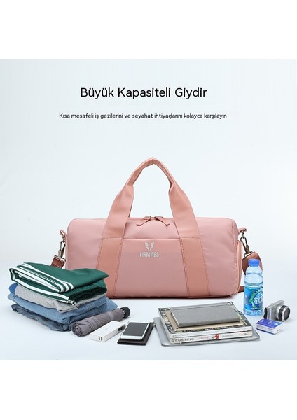 Qıchu Islak ve Kuru Spor Çantası Yoga Spor Çantası Seyahat Çantası Açık Hava Eğitim Omuz Crossbody Çanta (Yurt Dışından)