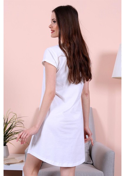 Kadın Beyaz Kısa Kollu Tunik fiyatları