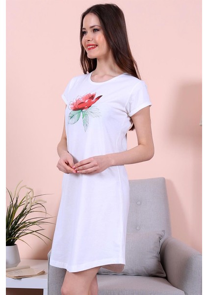 Kadın Beyaz Kısa Kollu Tunik modelleri