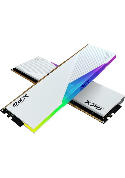 Xpg 32GB (2x 16GB) Ddr5 5600MHZ CL36 Dual Kıt Rgb Pc Ram Lancer AX5U5600C3616G-DCLARWH Beyaz