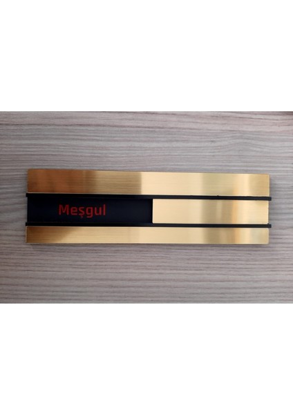 Satine Gold Özel Seri Meşgul & Müsait Levhası