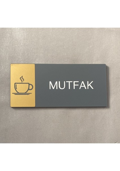 Mat Gold Seri Mutfak Yönlendirme Levhası