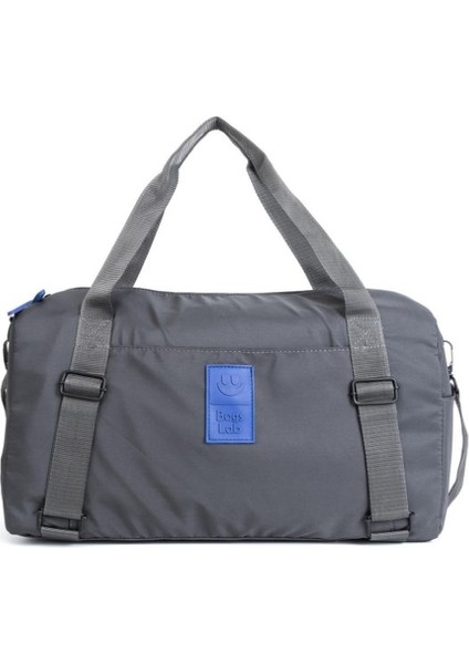 Gri Su Geçirmez Kumaş Seyahat Çantası
