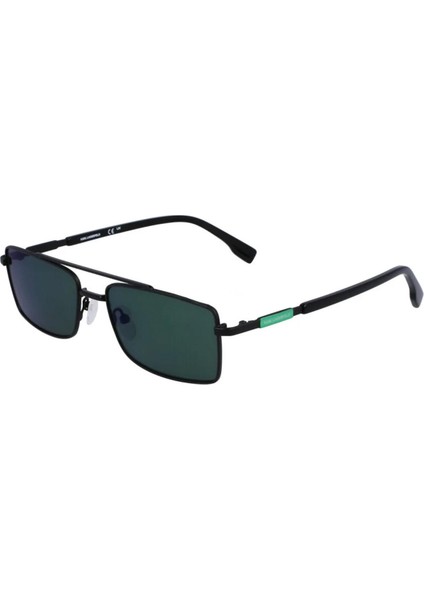 Karl Lagerfeld KL348S 002 56 Unisex Dikdörtgen Siyah Metal Güneş Gözlüğü