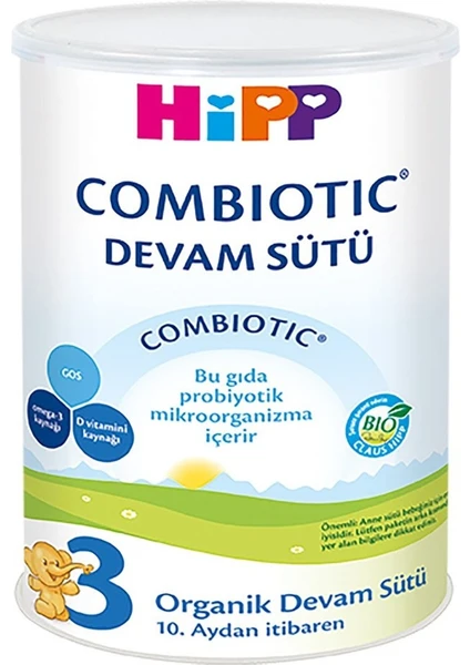 3 Organik Combiotic Bebek Sütü 10.Ay 350 gr