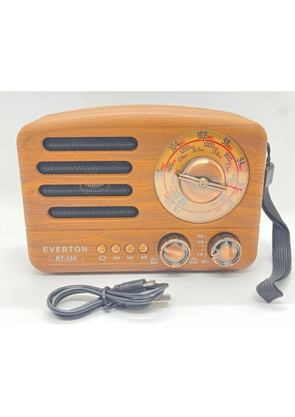 Nostaljik Bluetoothlu RT-350 USB / Sd / Radyo Müzik Kutusu