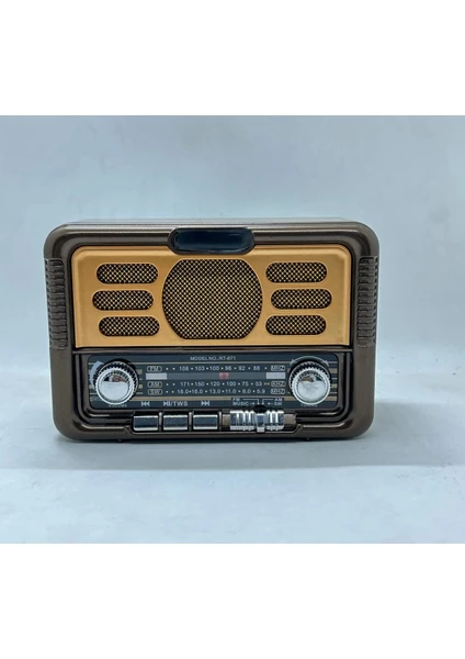 RT-671 Orta Boy Güneş Enerjili Bluetooth, Nostalji , Fm/am/sw 3 Band Radyo ,usb, Sd ,aux Mp3 Player