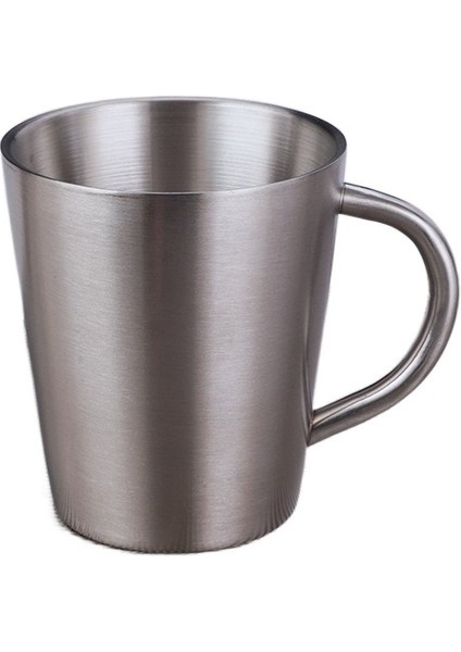 304 Paslanmaz Çelik Çift Katmanlı Su Kulplu Bardak Bira Kupası Yalıtım Ev Kahve Kupası Düşme Önleyici Bardak (Yurt Dışından)