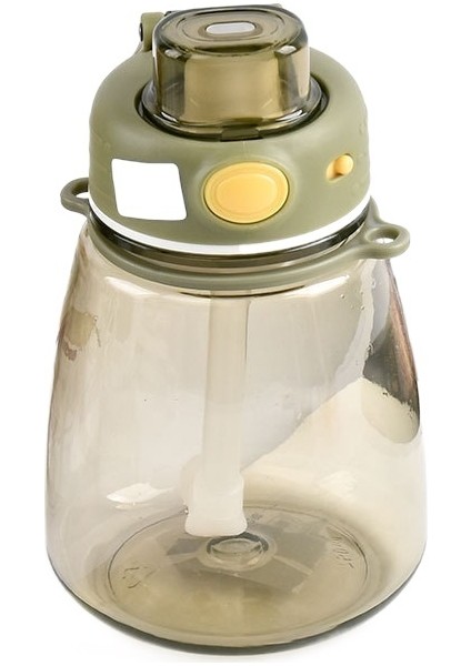 Taşınabilir Sevimli Büyük Kapasiteli Plastik Bardak Açık Spor Çift Içecek Kız Saman Büyük Kapasiteli Küçük Göbek Fincan Su Bardağı (Yurt Dışından)