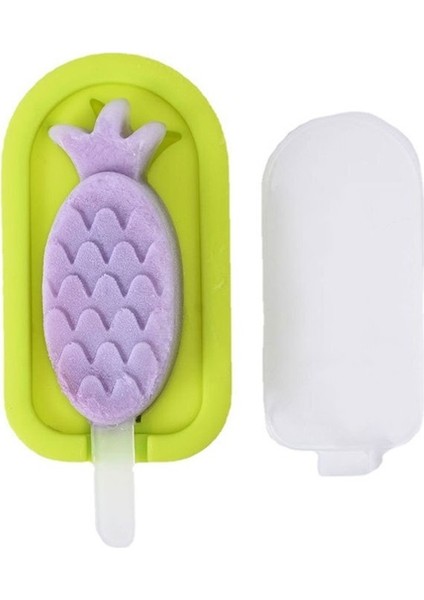 Ev Buzdolabı Dıy Ev Yapımı Silikon Popsicle Kalıp Kapaklı Dondurma Popsicle Dondurma Kalıbı (Yurt Dışından)