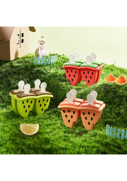 Dondurma Kalıbı Karikatür Ev Yapımı Diy Karpuz Dondurma Kalıbı Popsicles Yapmak Için Popsicle Kalıpları Yapmak (Yurt Dışından)