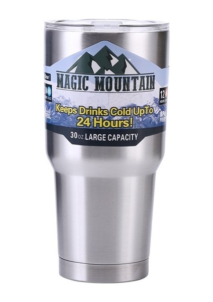 Buz Bardağı Paslanmaz Çelik Termos 30 Oz Araba Bardağı Büyük Kapasiteli Araba Bira Kupası (Yurt Dışından)