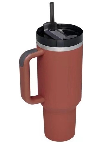 40OZ Ikinci Nesil Kulplu Araba Bardağı 304 Paslanmaz Çelik Büyük Kapasiteli Termos Bardak (Yurt Dışından)