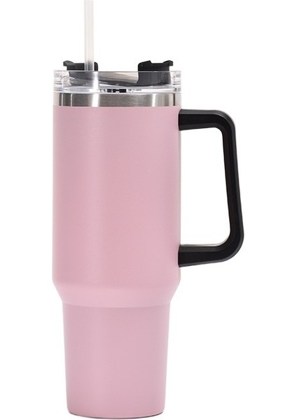 304 Paslanmaz Çelik Termos Bardak Moda 40 Oz Kolu Buz Bardağı Araba Taşınabilir Araba Bardak (Yurt Dışından)