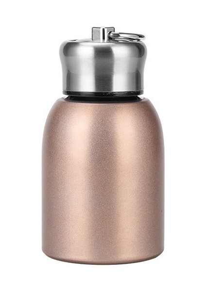 304 Paslanmaz Çelik Küçük Tombul Termos Halkalı Bardak Taşınabilir Cep Bardak Çift Katmanlı Vakum Öğrenci Su Bardağı (Yurt Dışından)