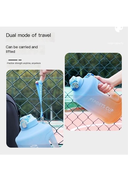 Degrade Renkli Plastik Bardak Spor Dunton Kova Su Bardağı Açık Alan Sporları Su Isıtıcısı Uzay Bardağı Saman Bardak (Yurt Dışından) modelleri