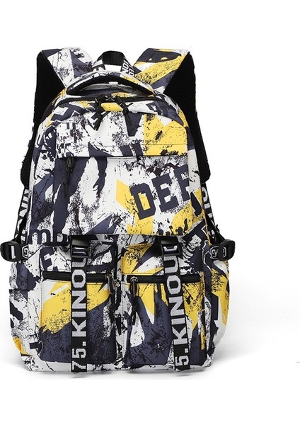 Rahat Sırt Çantası Moda Büyük Kapasiteli Çanta Kadın Çift Lise Ortaokul Okul Çantası (Yurt Dışından)