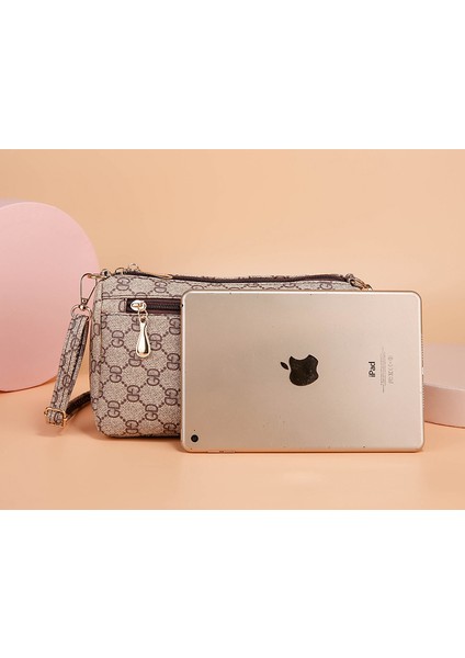 Kadın Çantası Messenger Kadın Omuz Çantası Mini Orta Yaşlı Retro Bayan Çantası Kadın Messenger Çanta (Yurt Dışından) modelleri