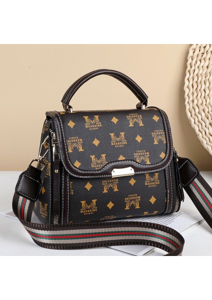 Çanta Kadın Moda Omuz Çantası Retro Baskı El Messenger Çanta Geniş Omuz Askısı (Yurt Dışından) fiyatları