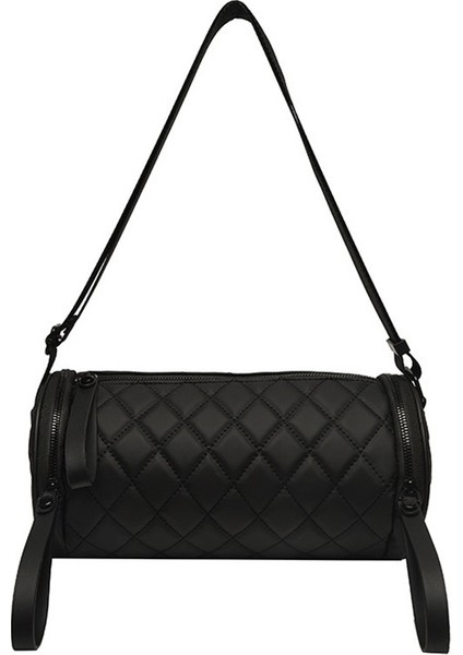 Rhombus Silindir Çanta Messenger Giymesi Kolay Oxford Kovalı Omuz Çantası (Yurt Dışından)