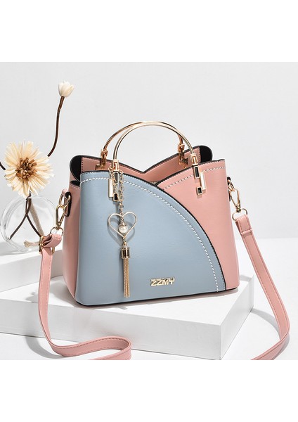 Renk Eşleştirme Çanta Kontrast Renk Büyük Kapasiteli Modaya Uygun Omuz Messenger Çanta Trendy (Yurt Dışından) fiyatları