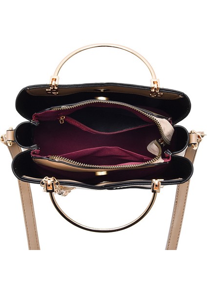 Renk Eşleştirme Çanta Kontrast Renk Büyük Kapasiteli Modaya Uygun Omuz Messenger Çanta Trendy (Yurt Dışından) fırsatları