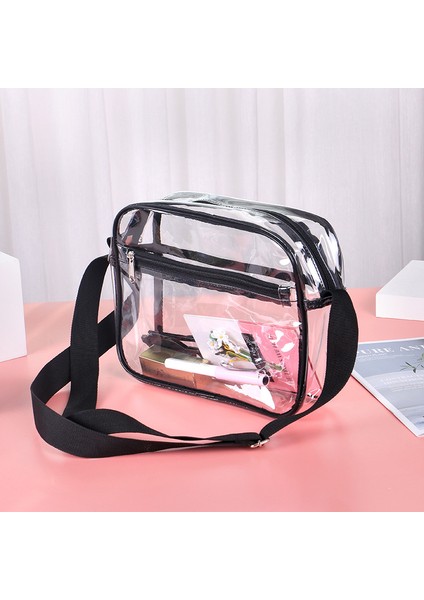 Pvc Şeffaf Çanta Messenger Çanta Kadın Kozmetik Çantası Çok Yönlü Jöle Çanta Omuz Moda Niş Tasarım Çanta (Yurt Dışından) fiyatları