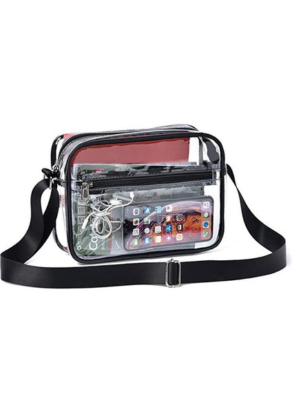 Pvc Şeffaf Çanta Messenger Çanta Kadın Kozmetik Çantası Çok Yönlü Jöle Çanta Omuz Moda Niş Tasarım Çanta (Yurt Dışından) fırsatları